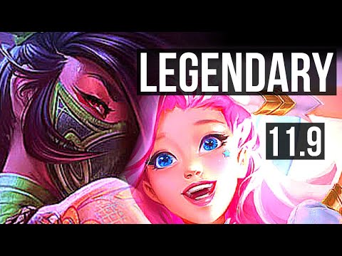 AKALI vs SERAPHINE (MID) | Legendary, 22/3/2, 300+ games | EUW Challenger | v11.9