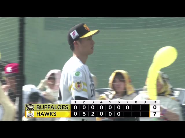 【ファーム】0を並べた!! ホークス・板東湧梧 7回無失点の好投を見せ、勝利投手の権利を得る!! 2025年4月19日 福岡ソフトバンクホークス 対 オリックス・バファローズ