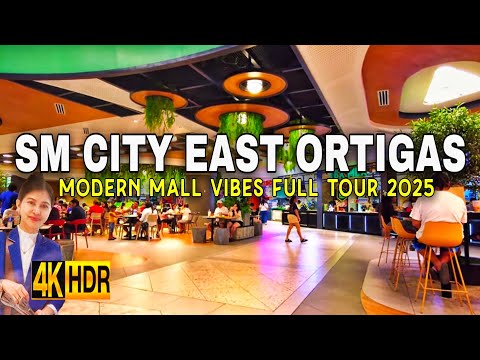 Explore SM City East Ortigas In Stunning 4K HDR | Complete Mall Walking Tour 2025 | Pasig City 🇵🇭