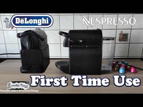 How to use the Nespresso Inissia for the first time or after a long period of non use