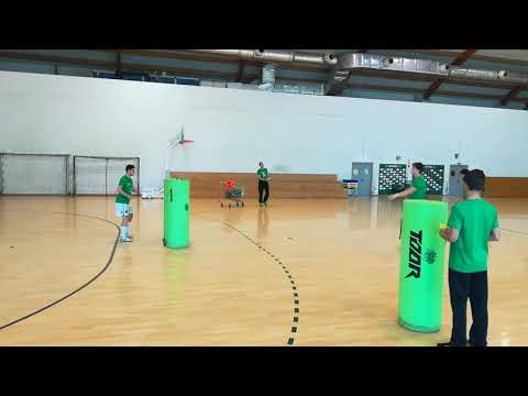 Peripheral Vision Training for Handball Players_Inner Pass Exercise with Information Identification