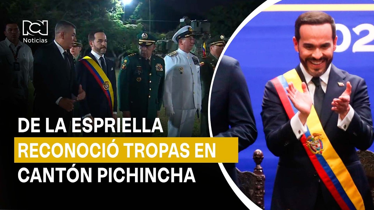 Miniatura HD: Así fue el reconocimiento de tropas de Abelardo de la Espriella en el cantón militar Pichincha