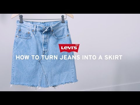 How to Make a Skirt From Jeans - DIY Denim Skirt |...