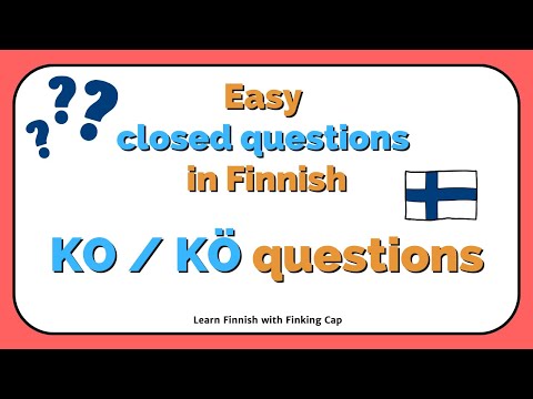 Easy way to ask closed questions in Finnish | KO KÖ questions | Beginner Finnish Grammar Tutorial