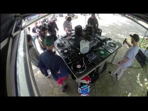 Marbelz scratching @ Double Trouble - Graffiti + Turntablism Jam