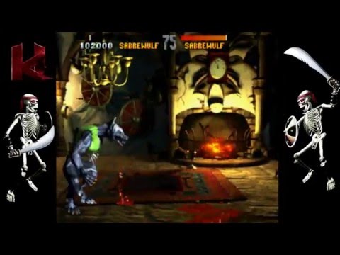 Killer Instinct Classic Arcade Gameplay with Sabrewulf.