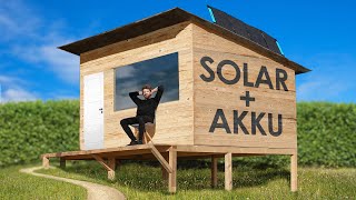 Autarkes Gartenhaus mit Solarpanels & Stromspeicher!