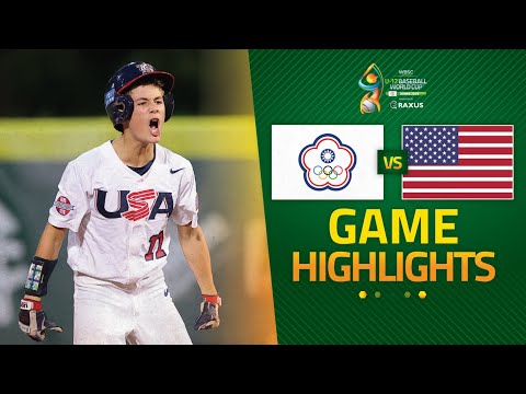 HIGHLIGHTS | Chinese Taipei 🆚 USA | WBSC U-12 Baseball World Cup 2025