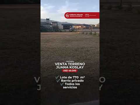 Terreno en venta en Juana Koslay | Barrio Privado La Agripina | CODTVN0114