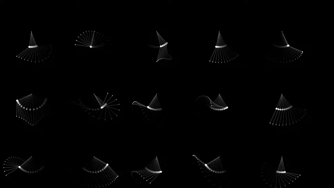 15 Double pendulum simulations - Generative