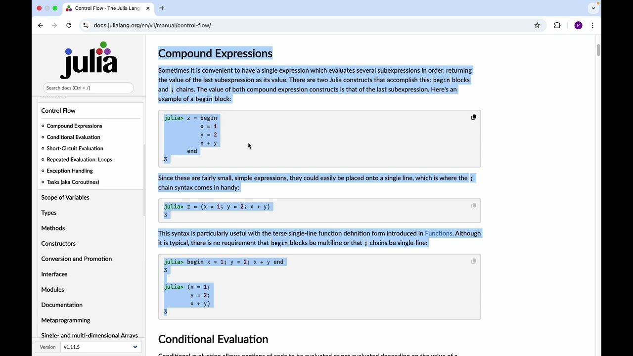 10 Control Flow - part 1