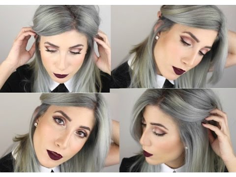 Maquillaje ojos GRANATE// Labios OSCUROS | Lucía