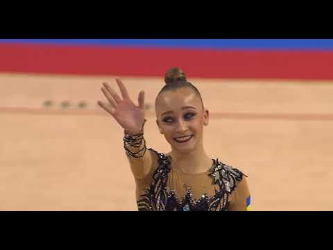 Khrystyna Pohranychna Ribbon Final 22.000 - European Championships Varna 2021