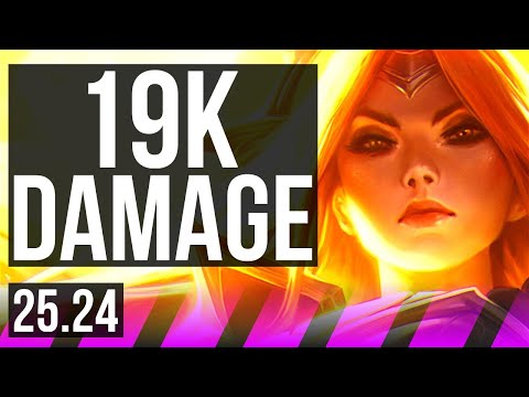 LEONA & Jhin vs LUX & Mel (SUP) | 19K damage | NA Grandmaster | 25.24