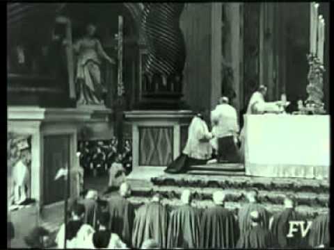 Mass In Vatican With Pope Pius XII