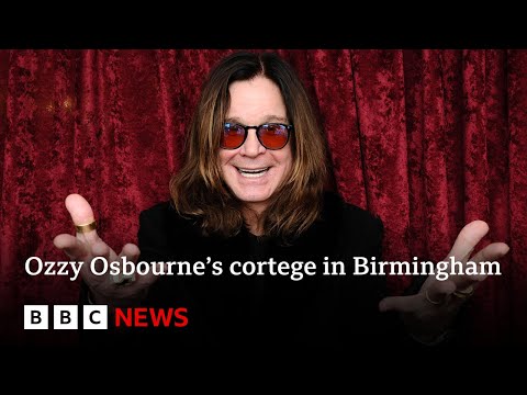 LIVE: Fans gather to watch Ozzy's cortege travel through Birmingham, UK