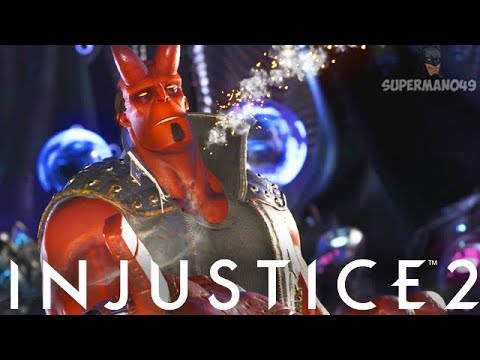 HELLBOY'S LEGENDARY ABILITY IS AWESOME! - Injustice 2 "Hellboy" Legendary Gear Gameplay
