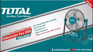 TOTAL 20V Lithium-Ion Fan TFALI2001