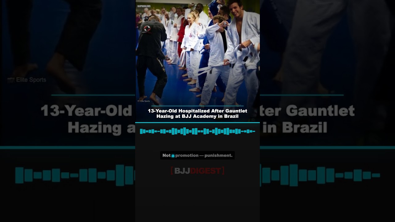 13-Year-Old Hospitalized After Gauntlet Hazing at BJJ Academy in Brazil #Shorts