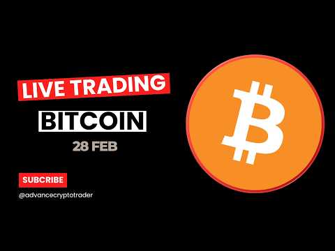 Bitcoin Live Trading || Crypto Live Trading || 28 FEB || Vivek Yadav #bitcoin #crypto #gold
