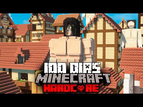 100 Days In Attack On Titan Minecraft...I Survived (Pt 1)