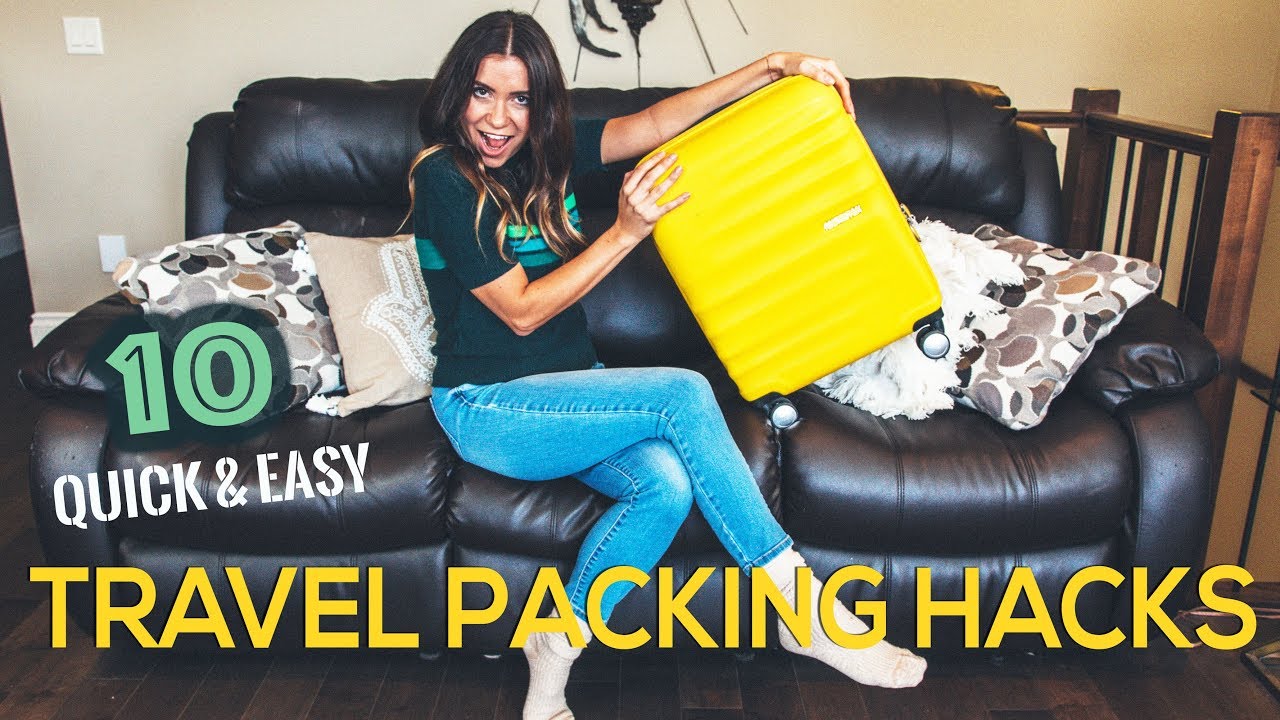 10 quick & easy TRAVEL PACKING HACKS