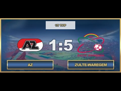 AFL. Benelux. Premier Division. Tour 15. AZ - Zulte-Waregem