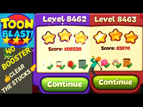Toon Blast Level 8462 8463 🤺✨🦖