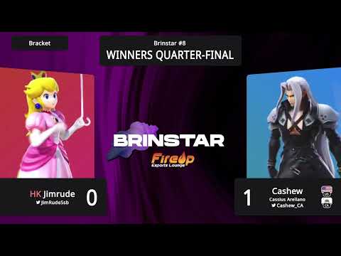 Jimrude (Peach) vs Cashew (Sephiroth) - Brinstar #8 Winners Quarter Finals