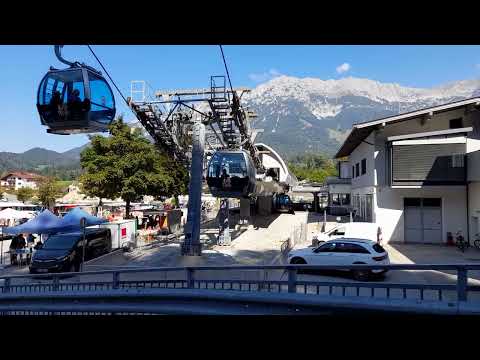 Flohmarkt, Scheffau, Blick auf den wilden Kaiser, Tirol, Austria
