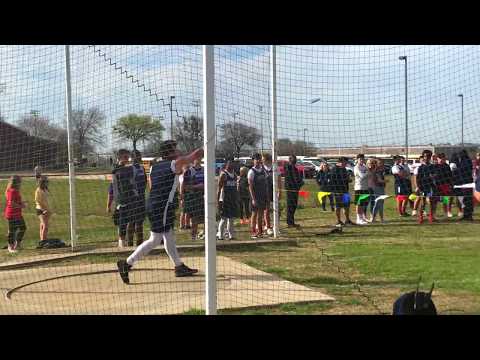 Zach Veverka - 2018 - 8th Grade District Winning Discus Throw - 144'