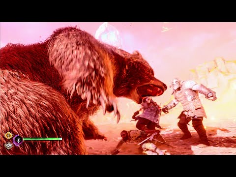 Atreus bear transformation scene - God of War Ragnarok