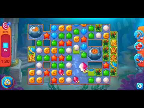 Fishdom. 5970 one shot 🎯 level no boosters and diamonds