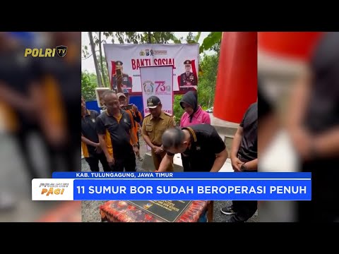 KAPOLRES TULUNGAGUNG MERESMIKAN 3 SUMUR BOR, SAMBUT HARI BHAYANGKARA KE-79