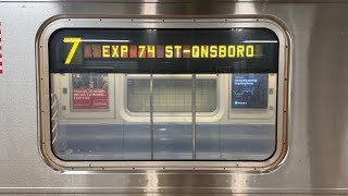 IRT Subway: R188 (7) Train Ride from Flushing Main Street to 34th Street Hudson Yards