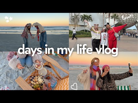 days in my life: beach bonfire, disney with friends, and more!