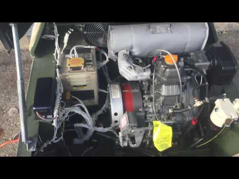 Diesel engine generator set operating
