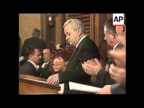 Yugoslavia - Milosevic  sworn in as President