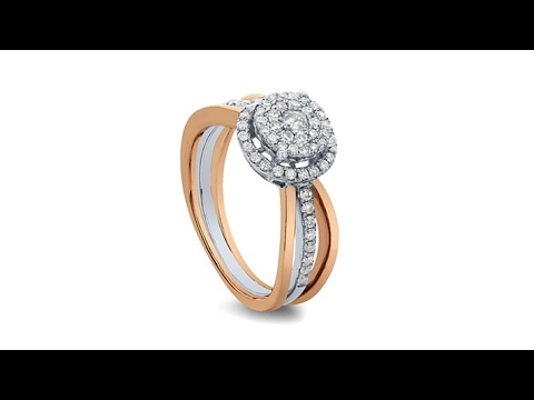 Diamond Couture 14K 2Tone Gold 0.5ctw Diamond  Ring