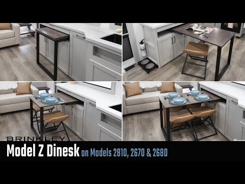 Brinkley Model Z 2670, 2680 & 2810 Dinesk: Multi-Functional Dinette Table & Desk 💻