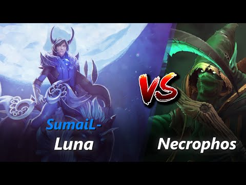 How to Luna safelane vs Necrophos/Earth Spirit (feat. SumaiL-) | First 10 minutes