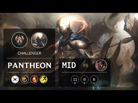 Pantheon Mid vs Twisted Fate - KR Challenger Patch 9.23