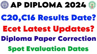 Diploma C20,C16 Results date? | ecet counseling dates | credit system for diploma | instant supply