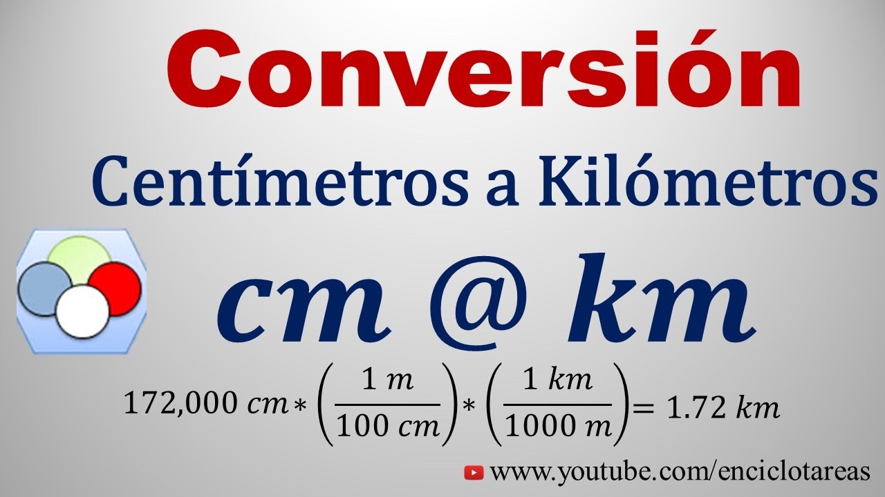 Convertir de Centímetros a Kilómetros (cm a km)