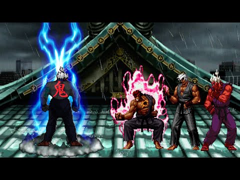 [KOF Mugen] Oni Vs. Evil Ryu,Violent Ken,Shin Gouki