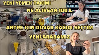 HANEMİZE HAYIRLI OLSUN❓NE ALIRSAN 100 ₺🚨YENİ YEMEK TAKIMI😍ANTRE İÇİN D