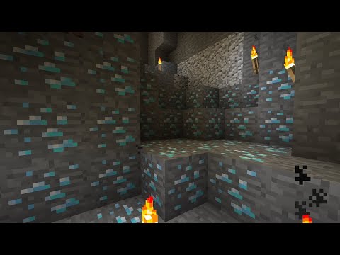 Minecraft but diamonds not rare