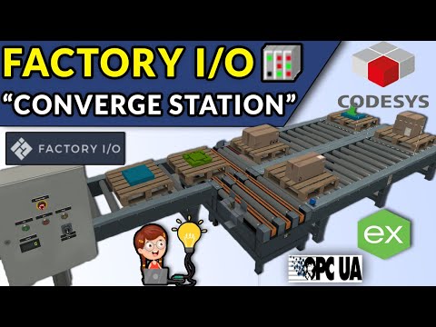 🔵✅CODESYS 3.5 & FACTORY IO // CONVERGE STATION ((STEP BY STEP))