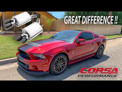Installing CORSA EXTREME axle backs on my SHELBY GT500 !!