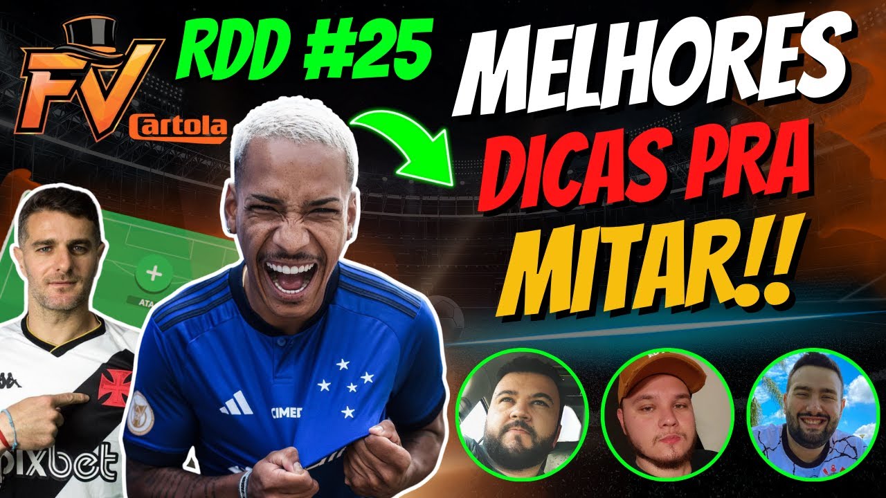💥DICAS DA RODADA #25 CARTOLA FC 2024 - TIME PRA MITAR!!!!🎩